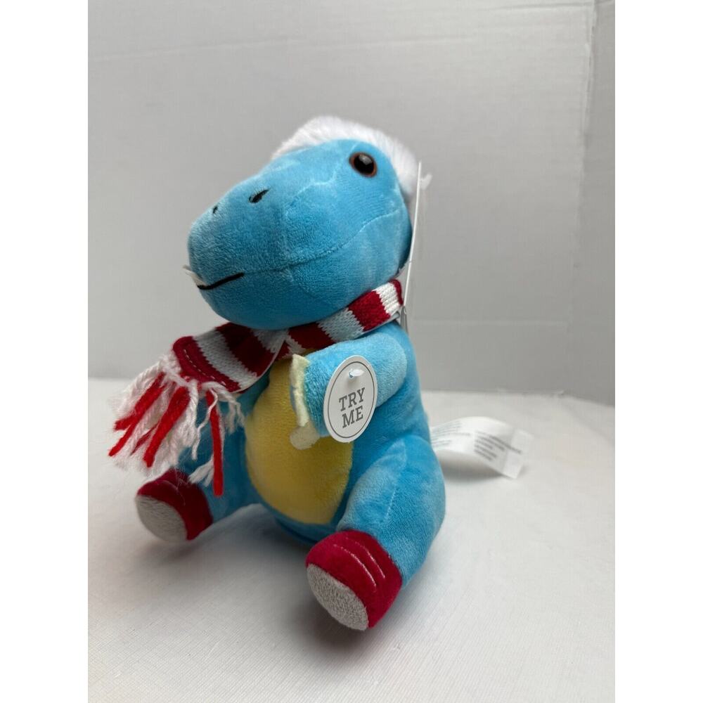 Target Gemmy Animated Blue Dinosaur Christmas Plush Dances & Roars Jingle Bells